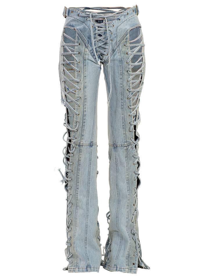 Natasha Zinko TREATED HARDWIRED JEANS