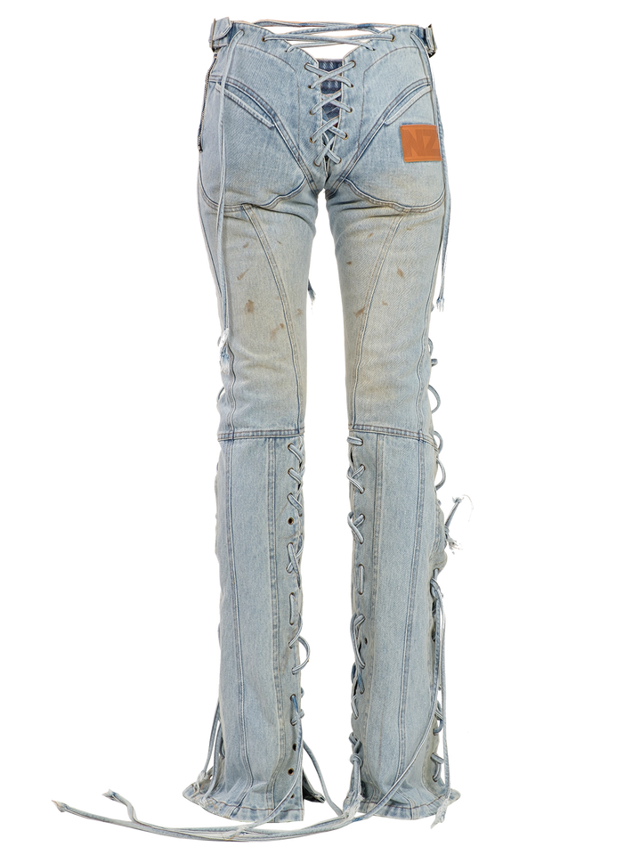 Natasha Zinko TREATED HARDWIRED JEANS