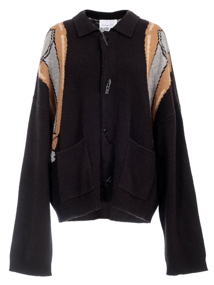 natasha zinko Trompe L'oeil Backpаck Cardigan