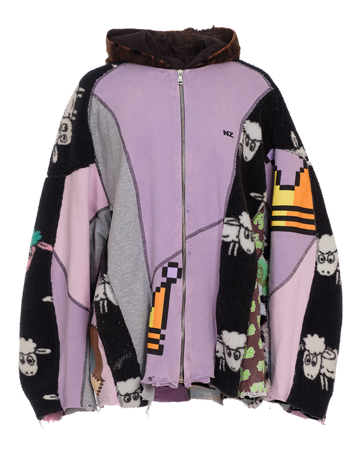 Natasha Zinko Upcycled Hoodie Jacket