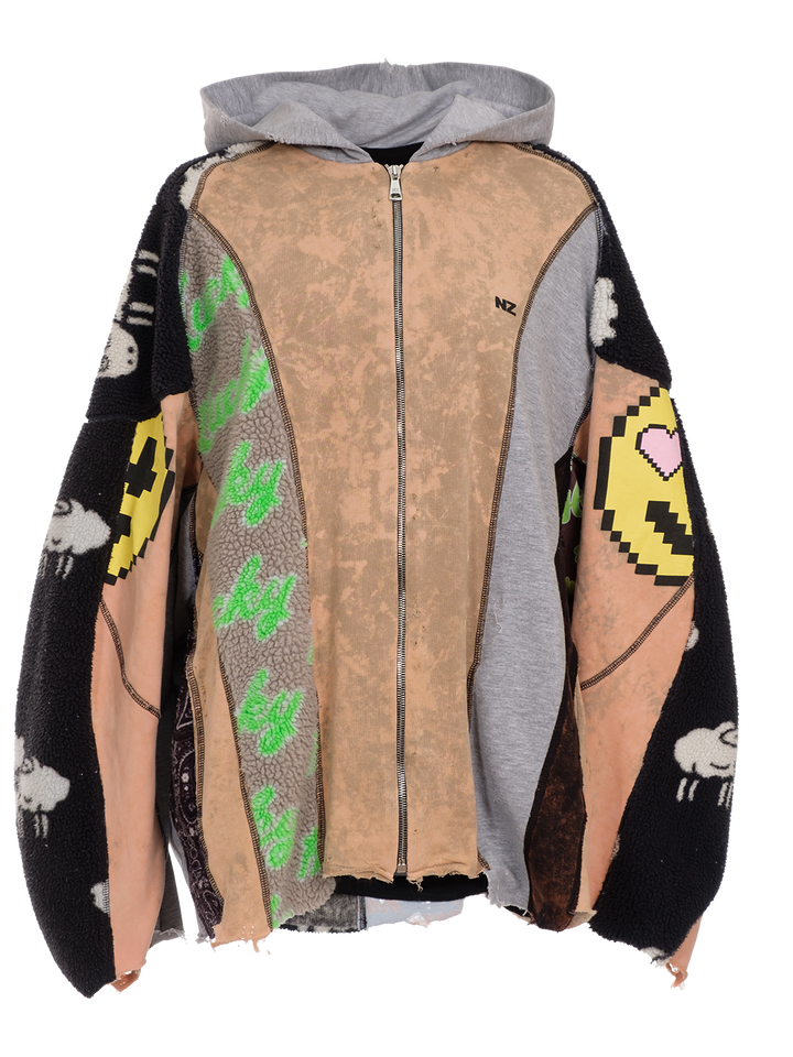 natasha zinko Upcycled Hoodie Jacket