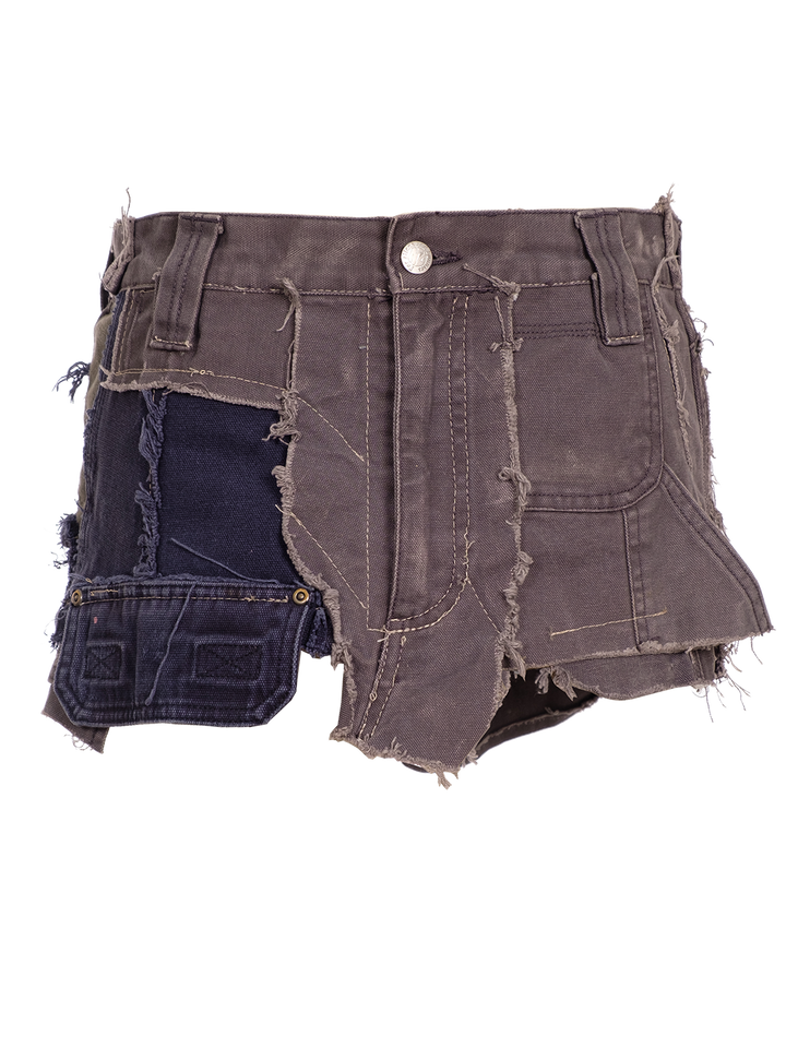 Natasha Zinko UPCYCLED MINI DENIM SKIRT