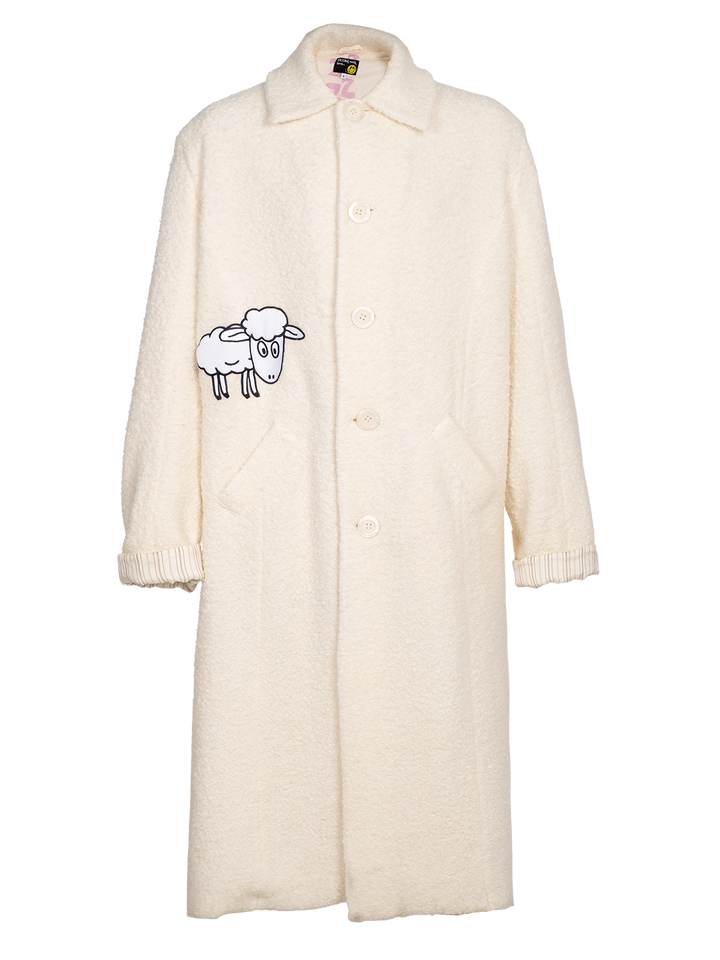 natasha zinko Wool Blend Boucle Coat