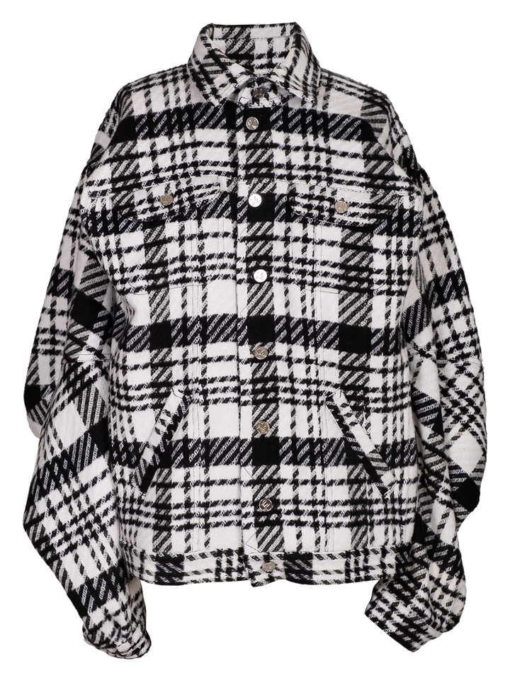 natasha zinko Wool Checked Box Jacket