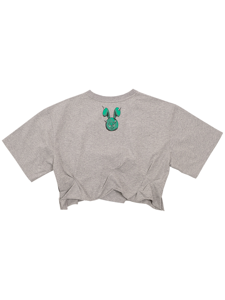 Natasha Zinko NZ Original Jeans Pleated Cropped T- Shirt