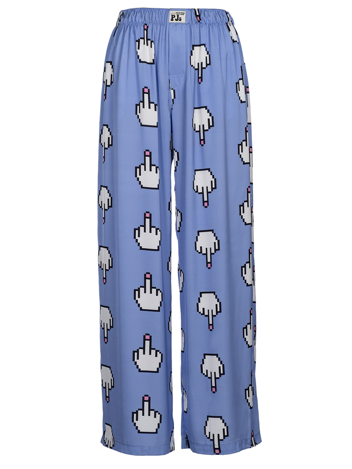 Natasha Zinko Pixel Middle Finger-print Pyjama Pants