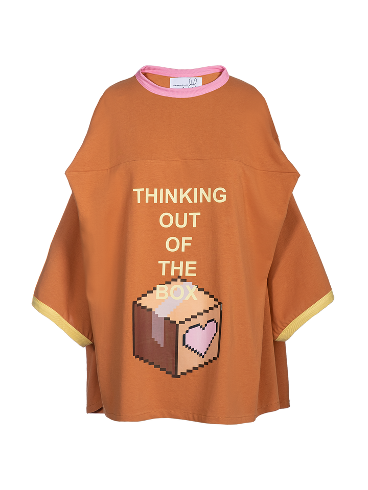 natasha zinko Pixel 'Thinking Out of The Box' Box T-shirt