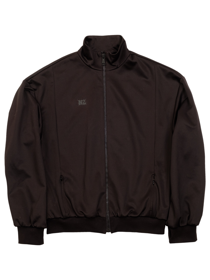 Natasha Zinko Techno Cotton Funnel Neck Zip Front Jacket