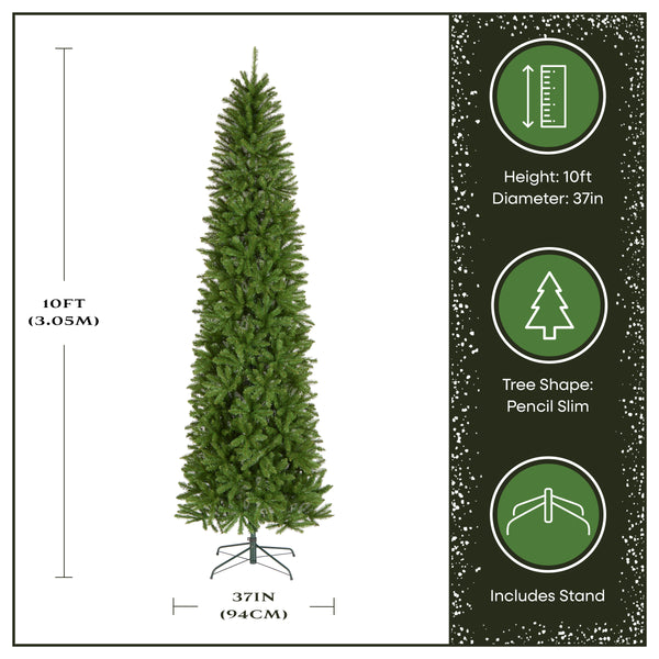 National Tree Company 10 Ft. Kingswood Fir Pencil Slim Tree