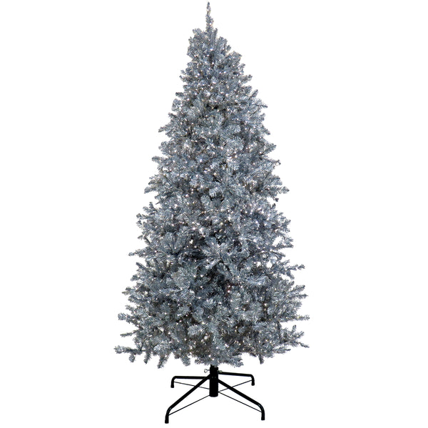 national tree company 10 ft.Pre-Lit Christmas Matt Silver Tree