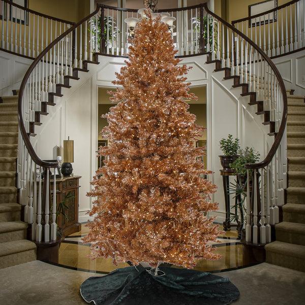 National Tree Company 10 Ft.Pre-Lit Christmas Rose Gold Tree
