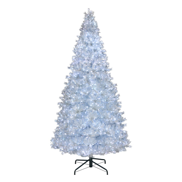 national tree company 10 ft. Pre-Lit Crystal Pine Hinged Tree with RGB Lights