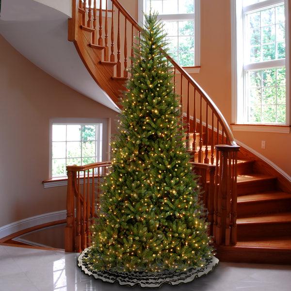 National Tree Company 10 Ft.Pre-Lit Dunhill Fir Slim Tree With Clear Lights