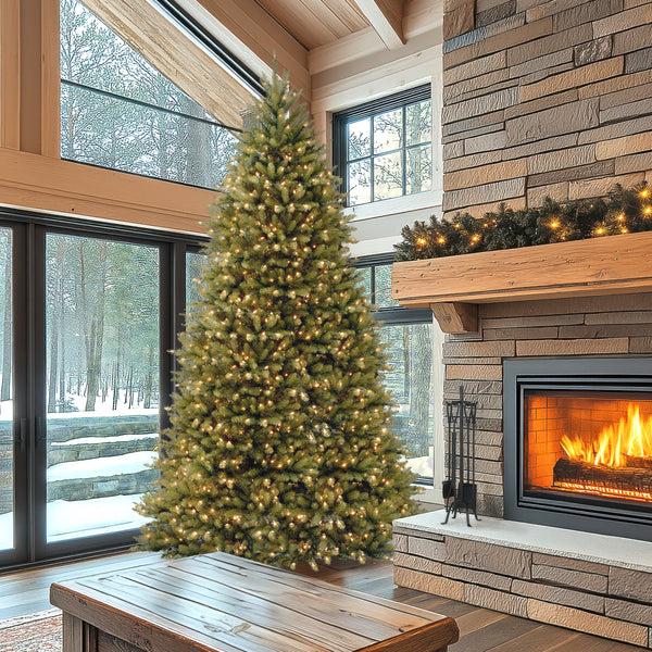 National Tree Company 10 Ft. Pre-Lit Dunhill Fir Tree With Clear Lights