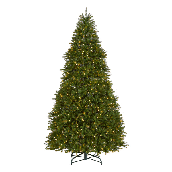 national tree company 10 ft. Pre-Lit Dunhill Fir Tree with Dual Color LED Lights