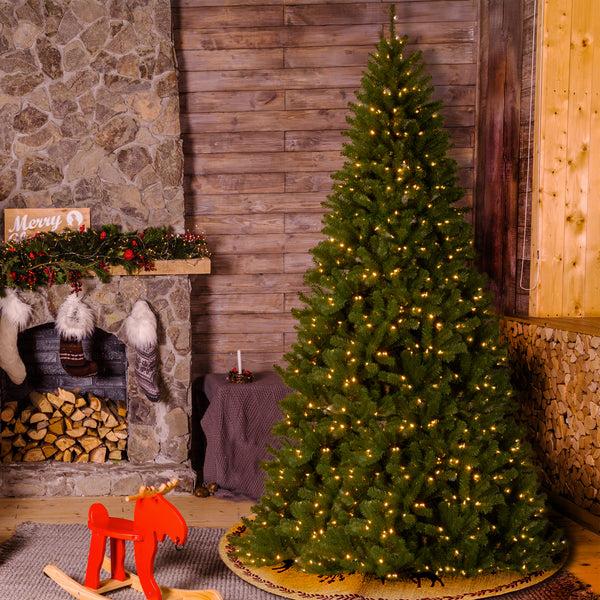 National Tree Company 10 Ft. Pre-Lit North Valley Spruce Tree With Clear Lights