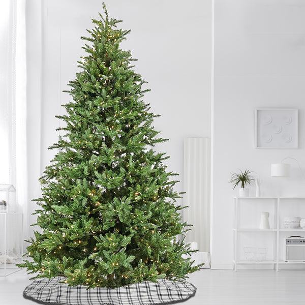 National Tree Company 10 Ft. Pre-Lit Norway Spruce Hinged Tree With Warm White LED Lights
