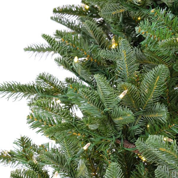 National Tree Company 10 Ft. Pre-Lit Norway Spruce Hinged Tree With Warm White LED Lights
