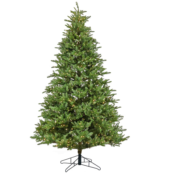 national tree company 10 ft. Pre-Lit Norway Spruce Hinged Tree with Warm White LED Lights