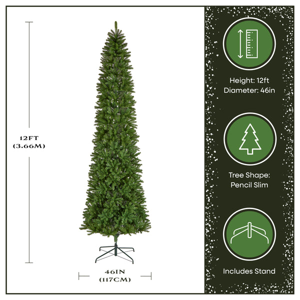 National Tree Company 12 Ft. Kingswood Fir Pencil Slim Tree