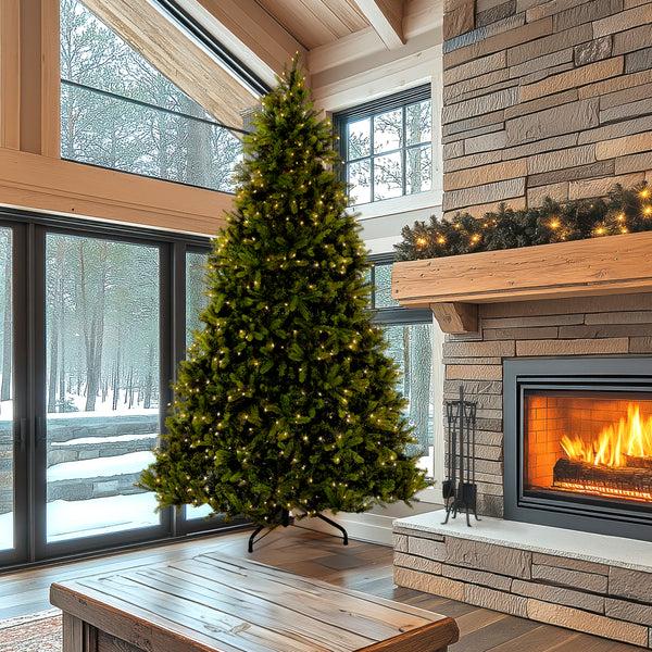 National Tree Company 12 Ft. Pre-Lit Downswept Douglas Fir Tree With Clear Lights