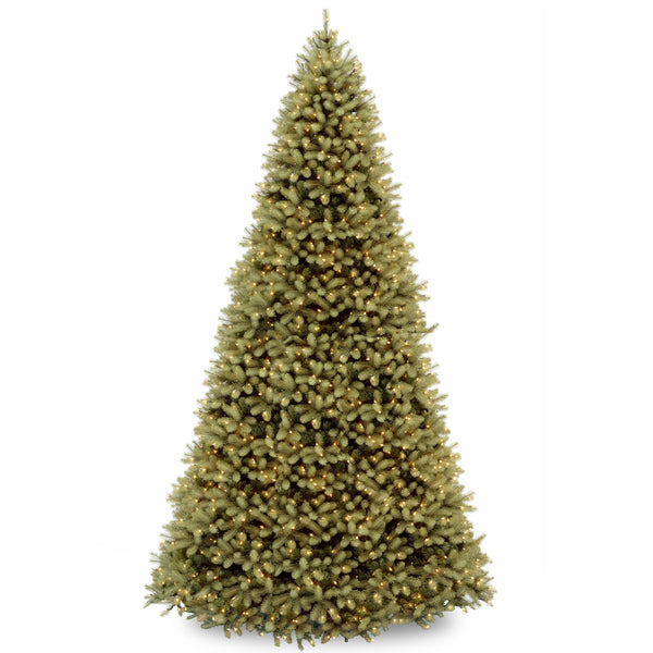 national tree company 12 ft. Pre-Lit Downswept Douglas Fir Tree with Clear Lights