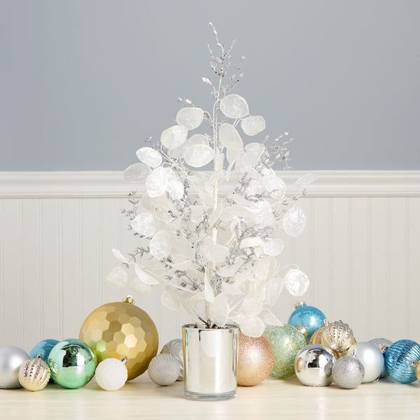 National Tree Company 26in. White Frost White Tabletop Tree