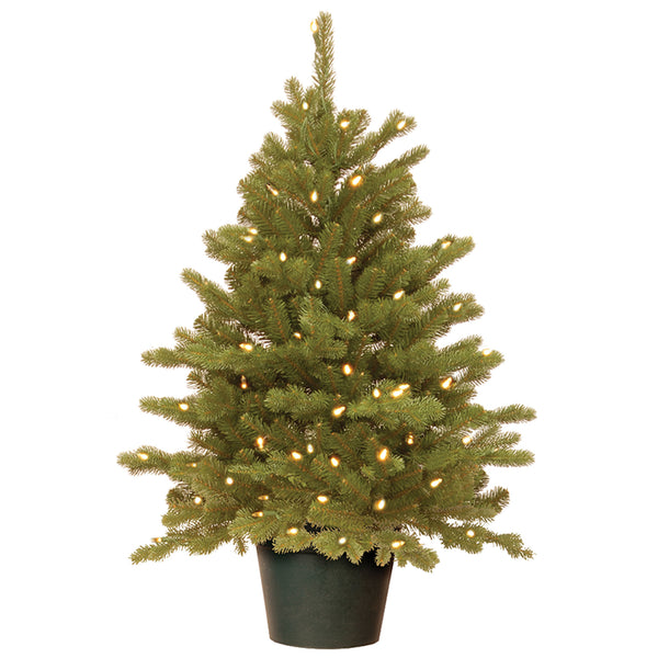 national tree company 3 ft. Pre-Lit Hampton Spruce Tree with Clear Lights