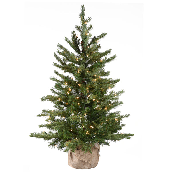 national tree company 3 ft. Pre-Lit Nordic Spruce Tree with Clear Lights