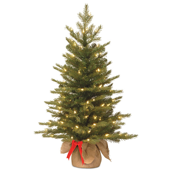 national tree company 3 ft. Pre-Lit Nordic Spruce Tree with LED Lights