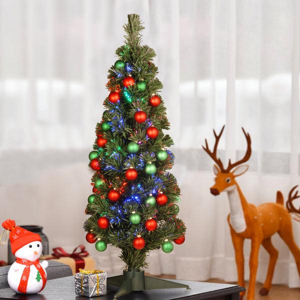 National Tree Company 36 In. Pre-Lit Fiber Optic Fireworks Ornament Tree