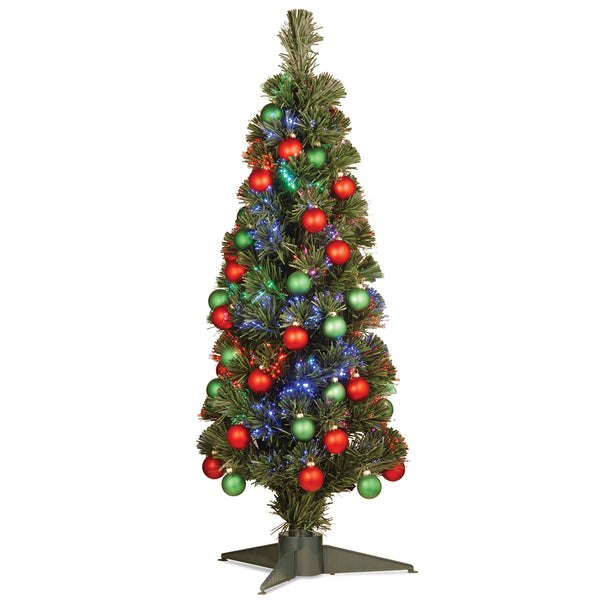 national tree company 36 in. Pre-Lit Fiber Optic Fireworks Ornament Tree