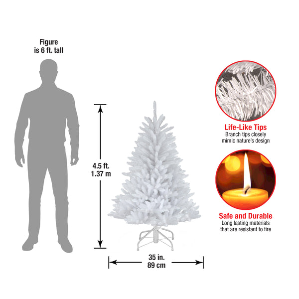 National Tree Company 4.5 Ft. Dunhill White Fir Tree