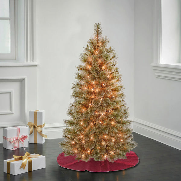 National Tree Company 4.5 Ft. Pre-Lit Arcadia Pine Cashmere Tree With Clear Lights
