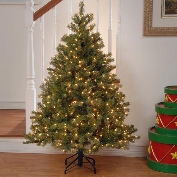 National Tree Company 4.5 Ft. Pre-Lit Downswept Douglas Fir Tree With Clear Lights
