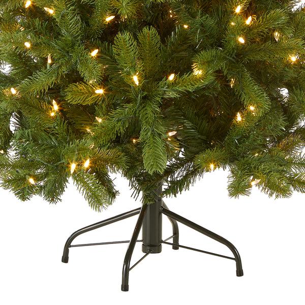 National Tree Company 4.5 Ft. Pre-Lit Downswept Douglas Fir Tree With Dual Color LED Lights