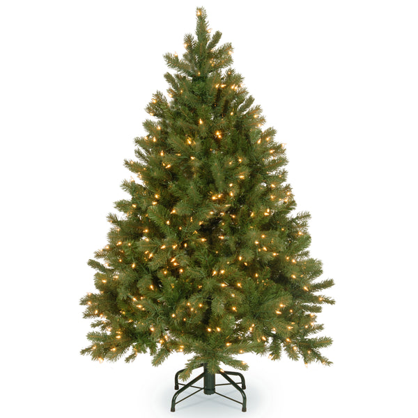national tree company 4.5 ft. Pre-Lit Downswept Douglas Fir Tree with Dual Color LED Lights