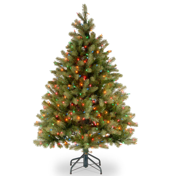 national tree company 4.5 ft. Pre-Lit Downswept Douglas Fir Tree with Multicolor Lights