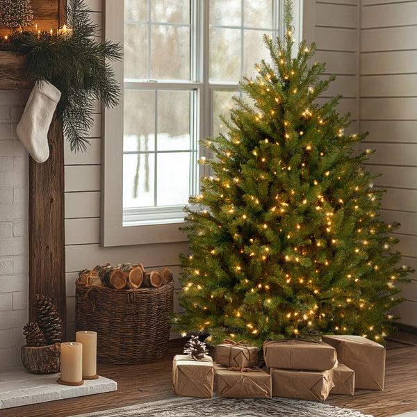 National Tree Company 4.5 Ft. Pre-Lit Dunhill Fir Tree With Clear Lights