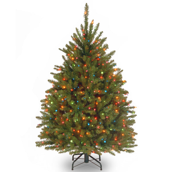 national tree company 4.5 ft. Pre-Lit Dunhill Fir Tree with Multicolor Lights