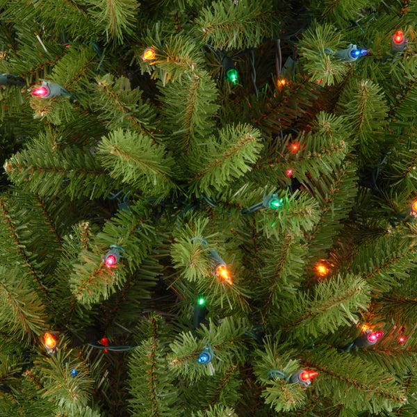 National Tree Company 4.5 Ft. Pre-Lit Kingswood Fir Pencil Tree With Multicolor Lights