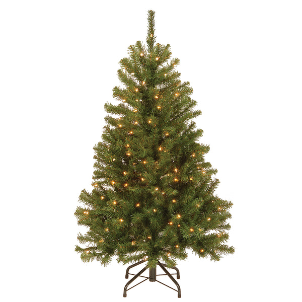 national tree company 4.5 ft. Pre-Lit North Valley Spruce Tree with Clear Lights