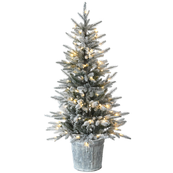 national tree company 4.5 ft. Pre-Lit Snowy Alpine Fir Tree with LED Lights national tree company 4.5 ft. Pre-Lit Snowy Alpine Fir Tree with LED Lights