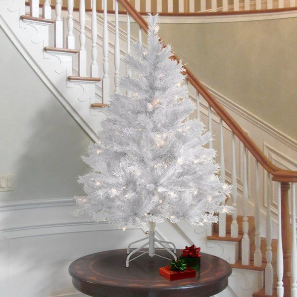 National Tree Company 4.5 Ft. Pre-Lit Winchester White Pine Tree With Clear Lights