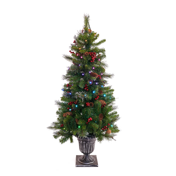national tree company 4 ft. Pre-Lit Crestwood Spruce Tree with Twinkly LED Lights