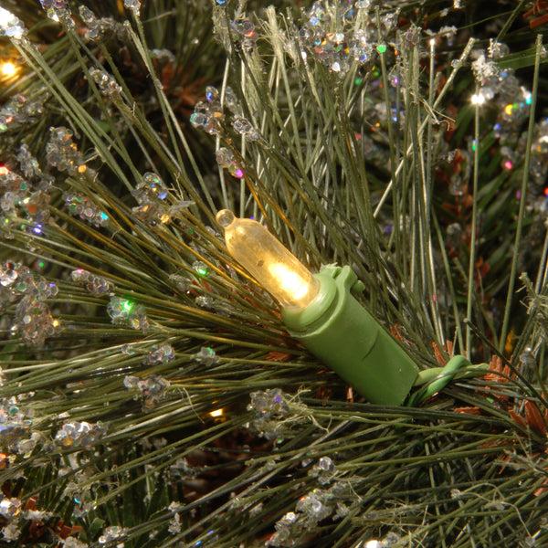National Tree Company 4 Ft. Pre-Lit Glittery Bristle Tree With Clear Lights