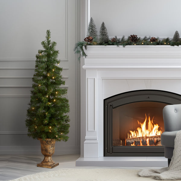 National Tree Company 4 Ft. Pre-Lit Montclair Spruce Tree With Clear Lights