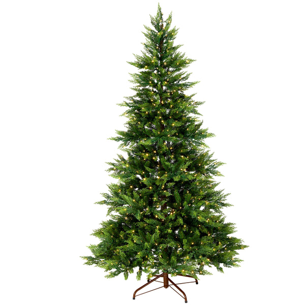 National Tree Company 6.5 Ft. Festive Fern Tree With Clear Lights