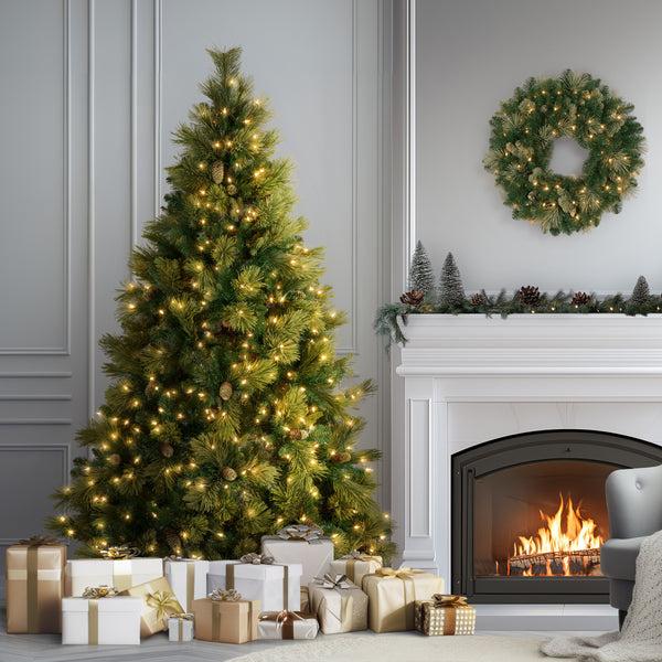 National Tree Company 6.5 Ft. Pre-Lit Carolina Pine Tree With Clear Lights