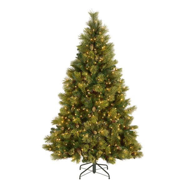 national tree company 6.5 ft. Pre-Lit Carolina Pine Tree with Clear Lights